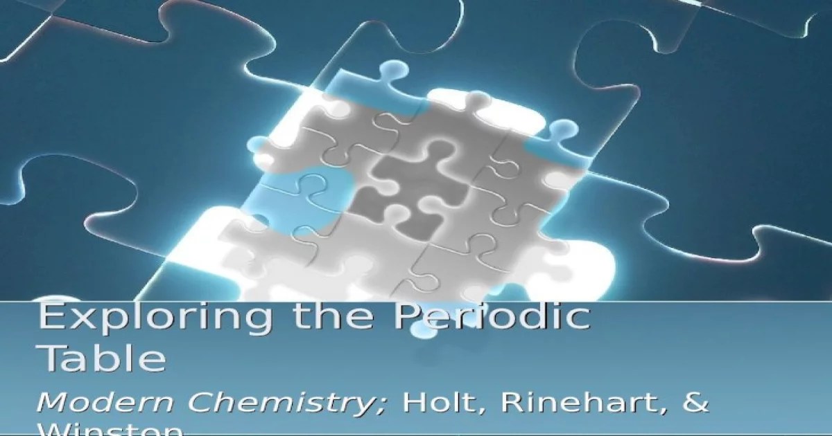 Modern chemistry holt rinehart and winston